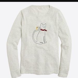 J.crew factory embroidered sweater 🐈